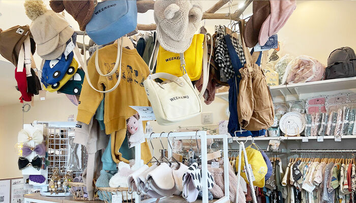 大人顔負けのお洒落な子供用品が揃うお店